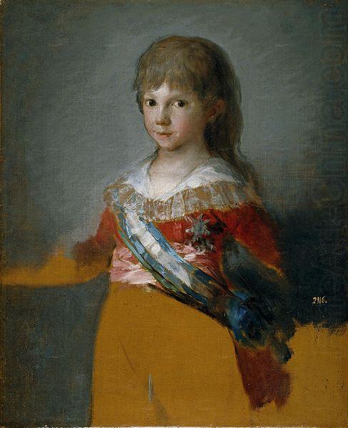 Francisco de Goya El infante Francisco de Paula china oil painting image